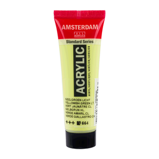 Краска акриловая AMSTERDAM, (664) Желто-зеленый светлый, 20 мл, Royal Talens