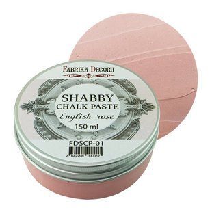 Меловая паста Shabby Chalk Paste, Английская роза, 150 мл, Fabrika Decoru