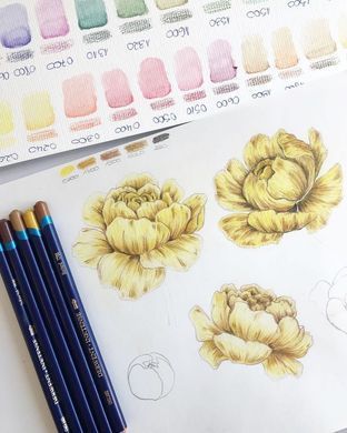 Карандаш чернильный Inktense (0250), Кадмий оранжевый, Derwent