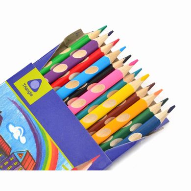 Набор цветных карандашей Ergonomic, 12 цветов, YES