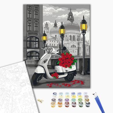 Картина по номерам Букет с доставкой, 40х50 см, Brushme