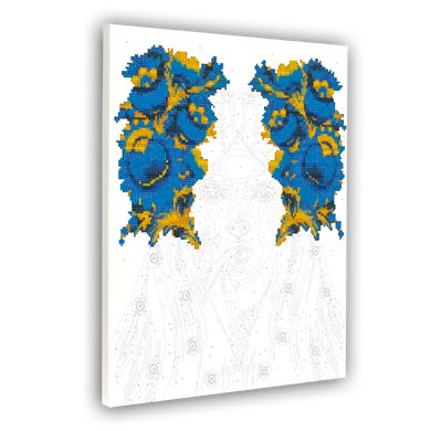 Картина по номерам с алмазной мозаикой Украинская красавица 40*50 см &copy;pollypop92, Santi