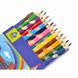 Набор цветных карандашей Ergonomic, 12 цветов, YES 5056137130948 фото 3 с 4