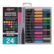 Набір маркерів акварельних SANTI Brush Pen, двосторонні, 24 штуки 5056574438621 зображення 1 з 2