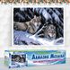 Алмазная мозаика Волки На Снегу 50х30 см DM-280 фото 2 с 3