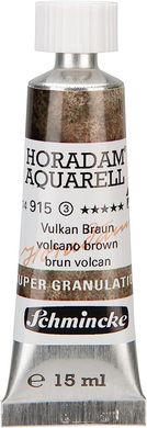 Краска акварельная Schmincke Horadam Aquarell 15 мл Volcano Brown 915 супергрануляция