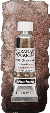 Краска акварельная Schmincke Horadam Aquarell 15 мл Volcano Brown 915 супергрануляция