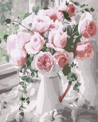 Картина за номерами Букет ніжних троянд, 40х50 см, Brushme