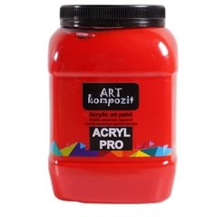 Фарба художня ART Kompozit Acryl PRO, червоний міцний (259), 1 л
