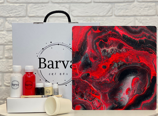 Набор Fluid Art Box Страсть, 30 см, квадрат, Barva