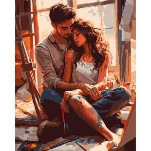Картина за номерами SANTI Закохані, 40x50 см