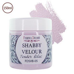 Фарба акрилова Shabby Velour, Ніжний ліловий, 150 мл, Fabrika Decoru