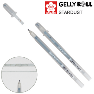 Ручка гелева STARDUST Gelly Roll, Срібна, Sakura