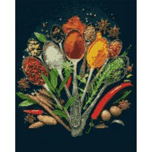 Алмазная мозаика SANTI Вкус специй солнца, 40x50 см, на подрамнике