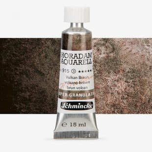 Краска акварельная Schmincke Horadam Aquarell 15 мл Volcano Brown 915 супергрануляция