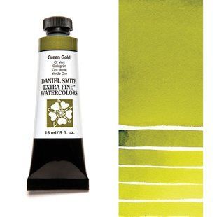 Краска акварельная Daniel Smith 15 мл Green Gold