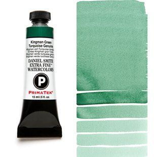 Краска акварельная Daniel Smith 15 мл Kingman Green Turquoise Genuine