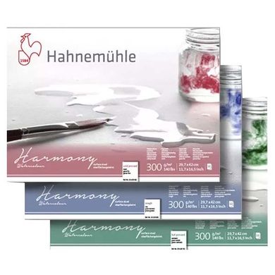 Альбом-склейка для акварелі Harmony Watercolour А3, 29,7х42 см, 300 г/м², Rough, 12 аркушів, Hahnemuhle