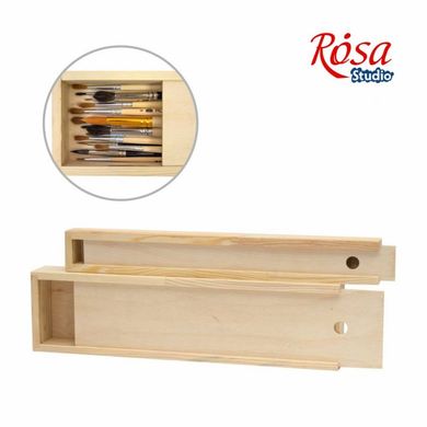 Пенал для кистей деревянный ПК2, 35х4,9х3 см, ROSA Studio