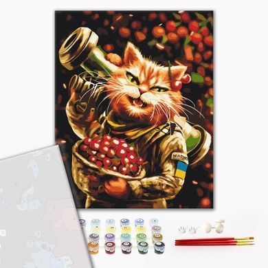 Картина по номерам Котик Мелитополь &copy;Марианна Пащук, 40х50 см, Brushme