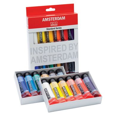 Набор акриловых красок, AMSTERDAM STANDARD, 12x20 мл, Royal Talens