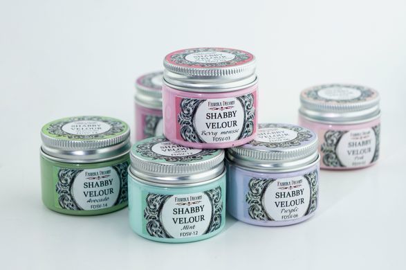 Краска акриловая Shabby velour, Нежный лиловый, 150 мл, Fabrika Decoru
