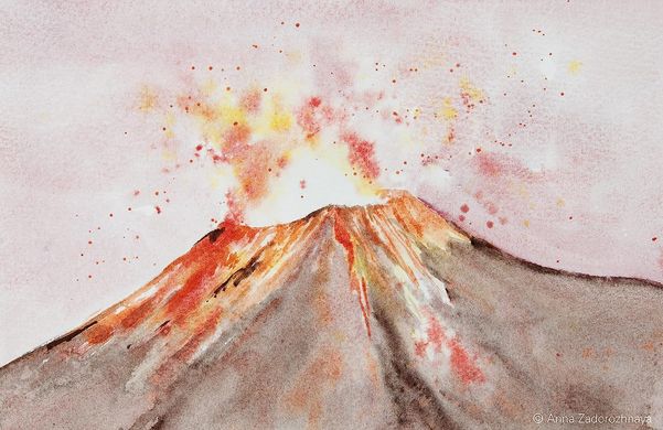 Краска акварельная Schmincke Horadam Aquarell 15 мл Volcano Brown 915 супергрануляция