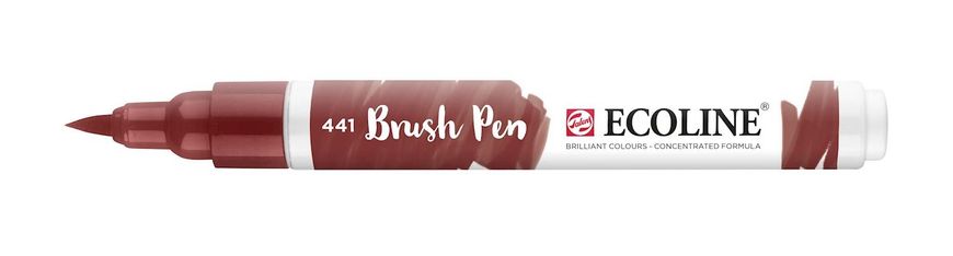 Кисть-ручка Ecoline Brushpen (441), Коричнево-красный, Royal Talens