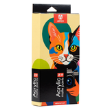 Набор акриловых красок ColorCat, 18&times;10 мл, матовый, Arteo