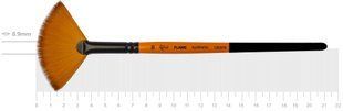 Кисть Flame 1368FN, №10, cинтетика, веерная, короткая ручка, Rosa
