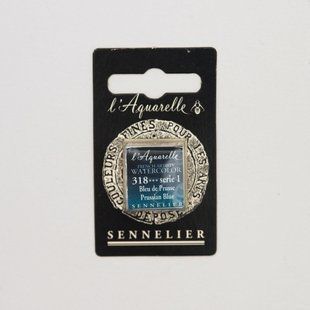 Акварельная краска Sennelier, полукювета, S1, Прусский синий