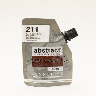 Фарба акрилова Sennelier Abstract, Сієна палена №211, 60 мл, дой-пак, матова