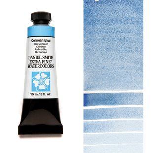 Краска акварельная Daniel Smith 15 мл Cerulean Blue