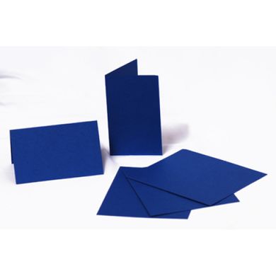 Набор заготовок для открыток №4, 10,5х21 см, 220 г/м², темно-синий, 5 штук, ROSA TALENT