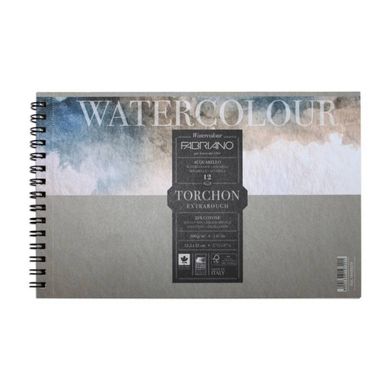 Альбом для акварели на спирали Watercolor, 13,5х21см, 300 г/м2, 12 листов, торшон, Fabriano
