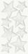 Набор наклеек для декора Серебряные звезды, 7,5х16,5 см, 8 штук, Heyda 4005329102257 фото 2 с 2
