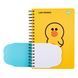 Блокнот Line Friends Sally 2в1, В5+В7, 80+20 листов, двойная спираль, клетка, YES 5056574422194 фото 2 с 6