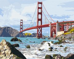 Картина по номерам Мост Сан Франциско, 40х50 см, Brushme