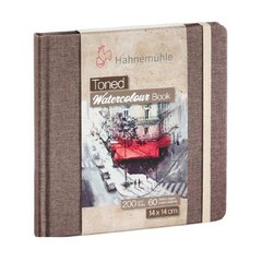 Скетчбук для акварели Toned Beige Book, 14х14 см, 200 г/м², 30 листов, бежевый, Hahnemuhle