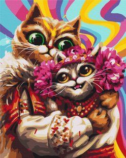 Картина по номерам Февральские котики &copy;Марианна Пащук, 40х50 см, Brushme