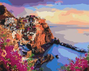 Картина за номерами Яскраві барви Сицилії, 40x50 см, Brushme