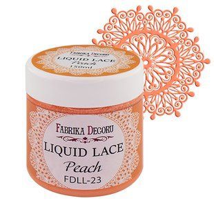 Жидкое кружево, Персиковый, 150 мл, Fabrika Decoru