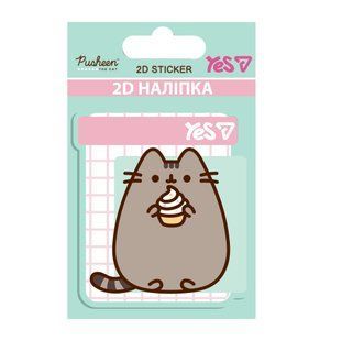 Наклейка 2D Yes Pusheen Cake