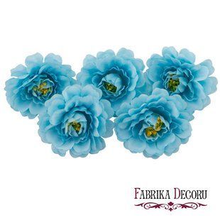 Цветок Пиона, голубой, 1 штука, Fabrika Decoru