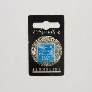 Акварельная краска Sennelier, полукювета, S1, Королевский синий