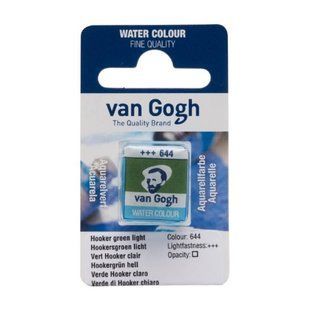 Краска акварельная Van Gogh (644), Зеленый Хукера светлый, кювета, Royal Talens