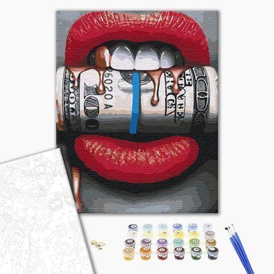 Картина по номерам Денежный поток, 40х50 см, Brushme