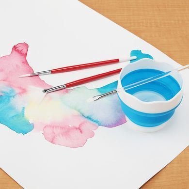 Стакан для води SINOART, силіконовий складний, висота 8 см, діаметр 9,5 см
