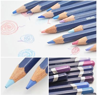 Набір акварельних олівців Academy Watercolour Skintones, 12 штук, металева коробка, Derwent