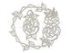 Набір мегачіпборд Рамка з трояндами №012, 30х30 см, Fabrika Decoru PM-FDCHM-012-FD зображення 2 з 2